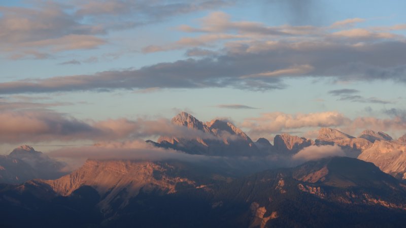 Dolomiten-Glühen beobachten